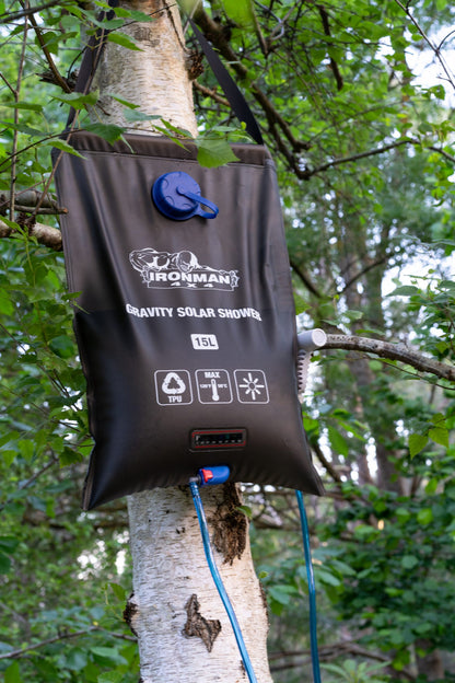 Ironman 4x4 15L Gravity Solar Shower | Simple Hang and Spray Camp Shower UAE