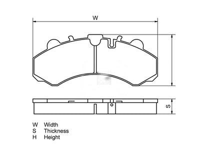 Disc Brake Pad Kit for Renault Magnum, Midlum, Premium & Sisu Trucks