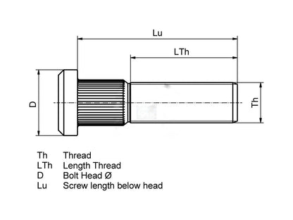 Wheel Bolt for Renault Mascott & Midlum Trucks | Genuine Quality