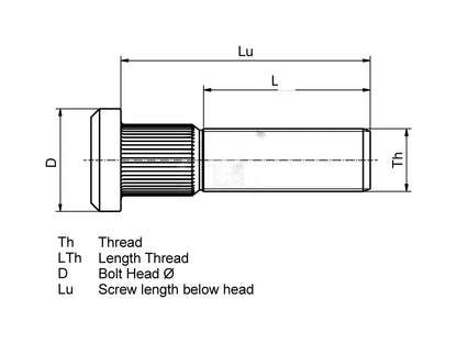 Wheel Bolt for Volvo FL & FE Trucks - Genuine Truck Spare Part