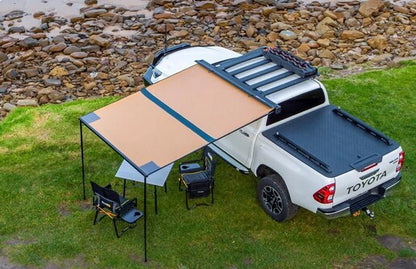 ARB Black Aluminium Awning with LED Light | Premium 4x4 Roof Rack Awning UAE