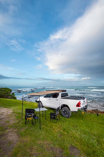 ARB Black Aluminium Awning with LED Light | Premium 4x4 Roof Rack Awning UAE