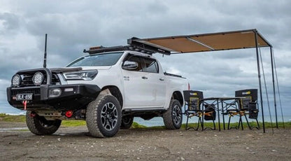 ARB Black Aluminium Awning with LED Light | Premium 4x4 Roof Rack Awning UAE