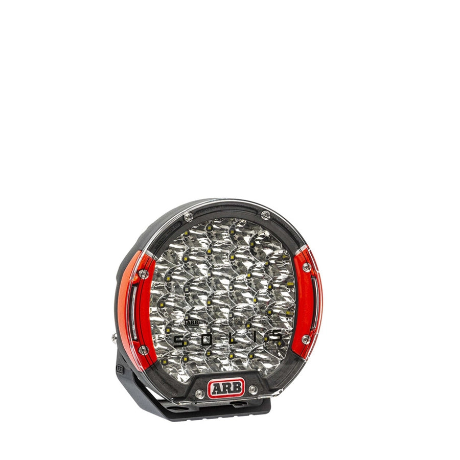 LED light with red accents and 'ARB' branding on a white background