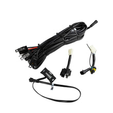 Car wiring harness kit with connectors on a white background