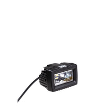 Black LED work light on a white background