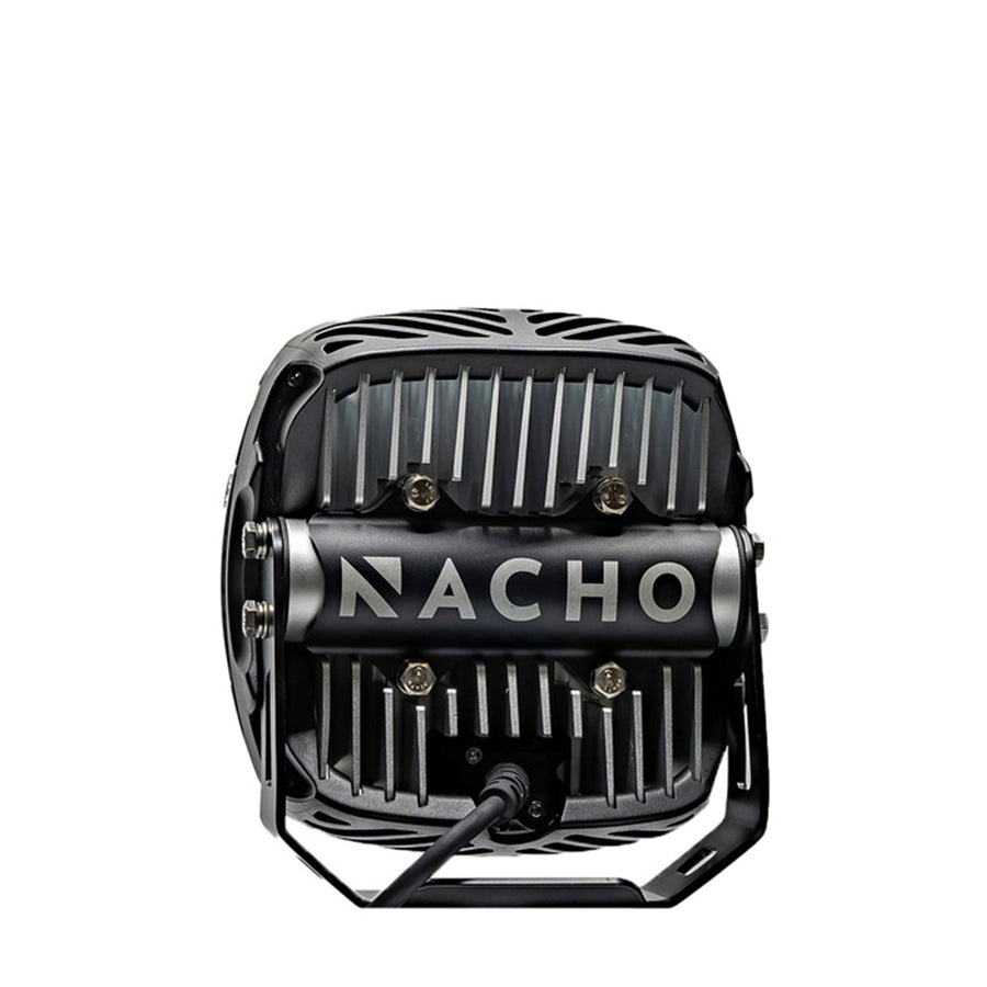 Black and silver light with 'Nacho' branding on a white background