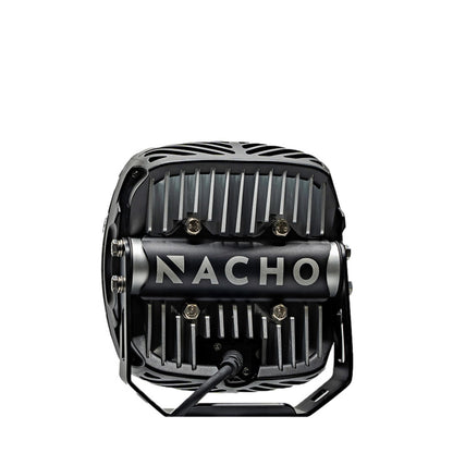 Black and silver light with 'Nacho' branding on a white background