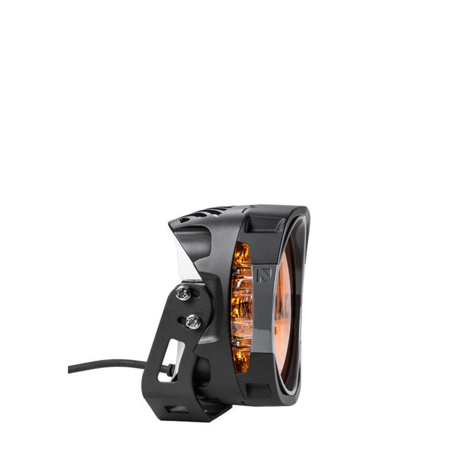 Motorcycle turn signal light on a white background