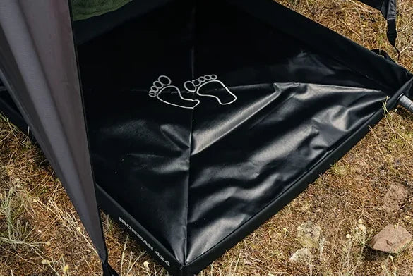 Ironman 4x4 DeltaWing Awning Ensuite Tub Base | 500D PVC Shower Base with Drain Hose UAE