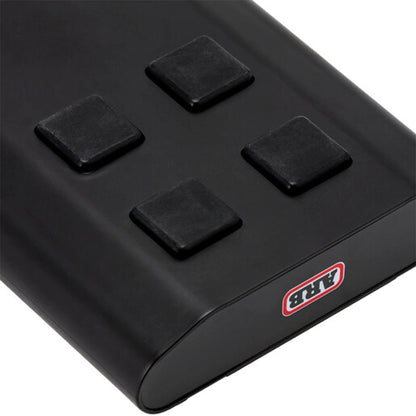 Black control panel with four buttons and an ARB logo on a white background