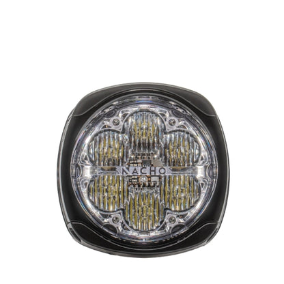 Round LED light with 'Nacho' branding on a white background
