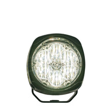 Round green light with 'Nacho' branding on a white background